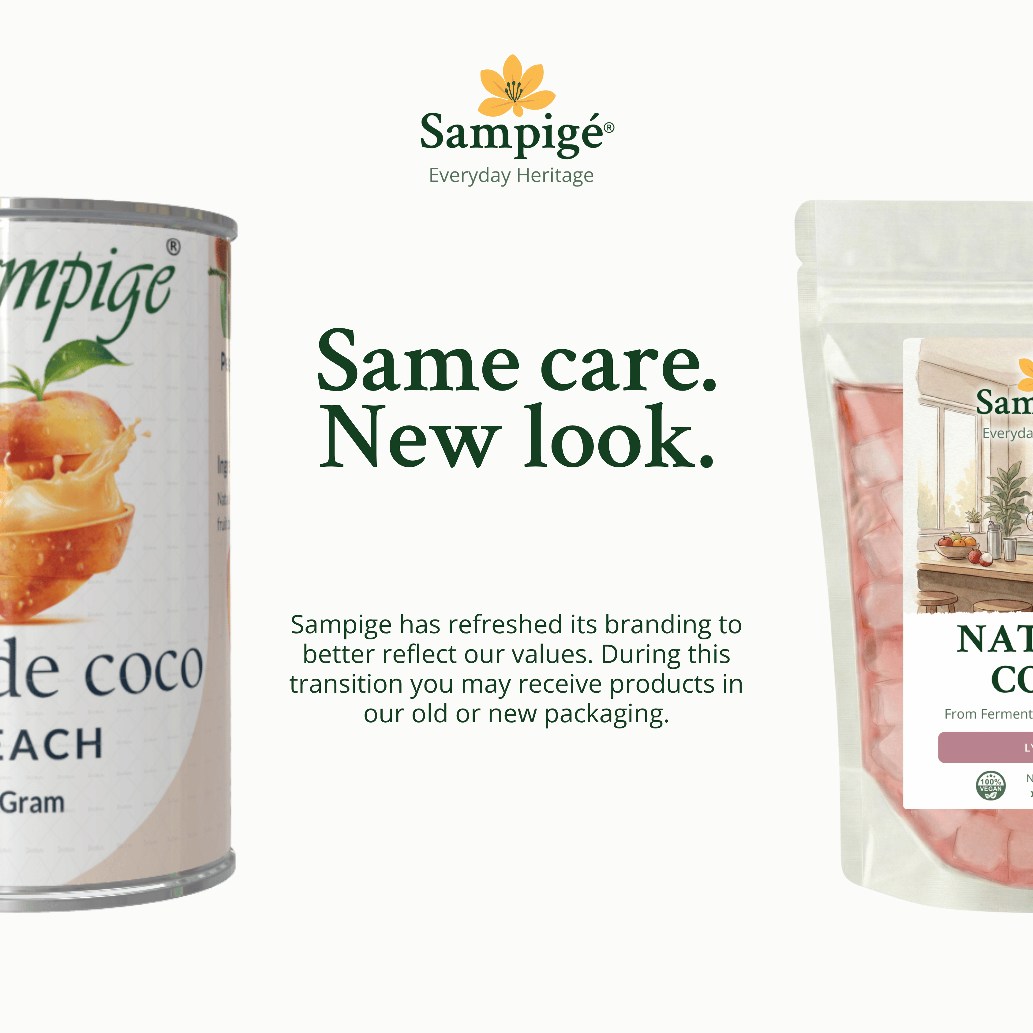 Sampige Nata De Coco - Peach