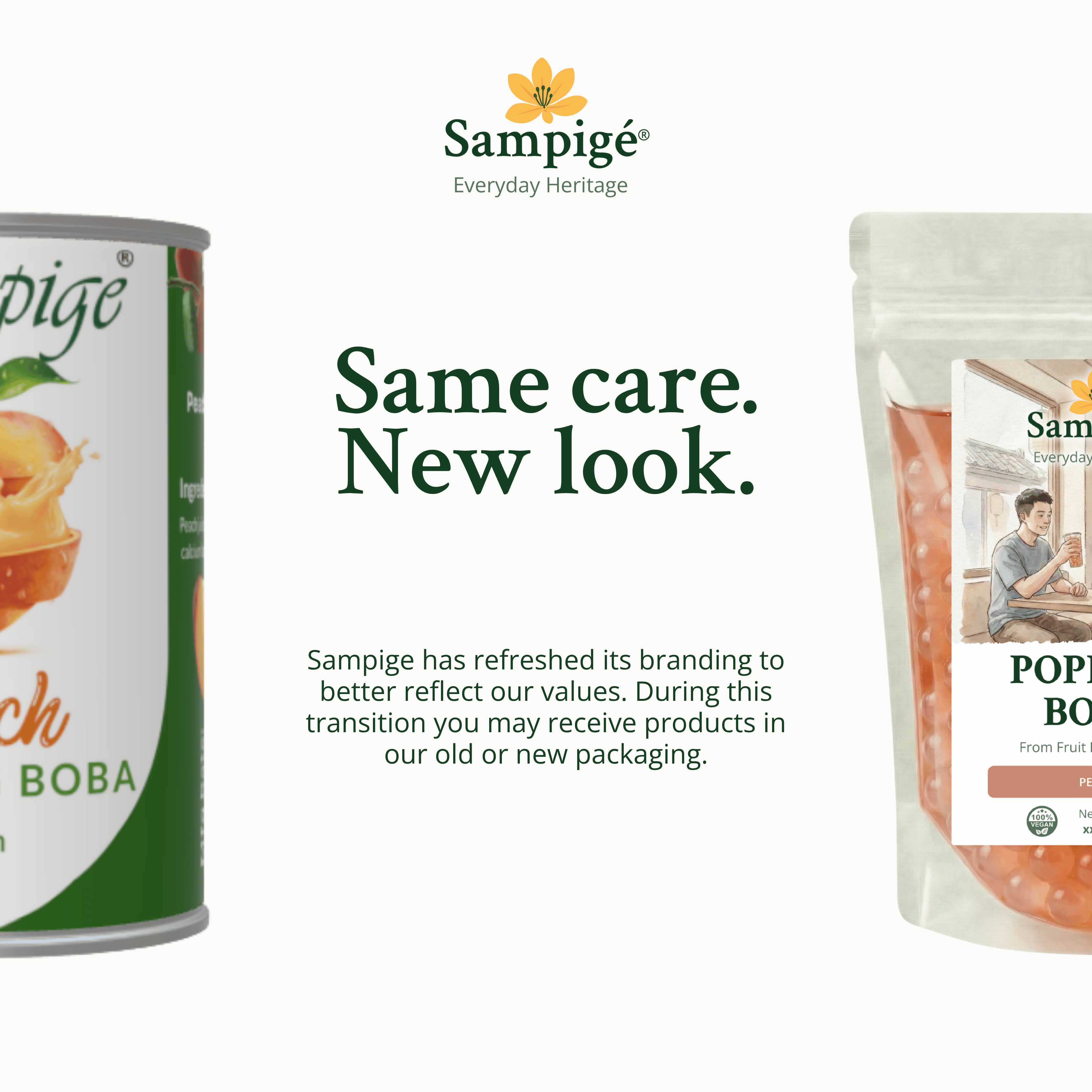 Sampige Popping Boba - Peach