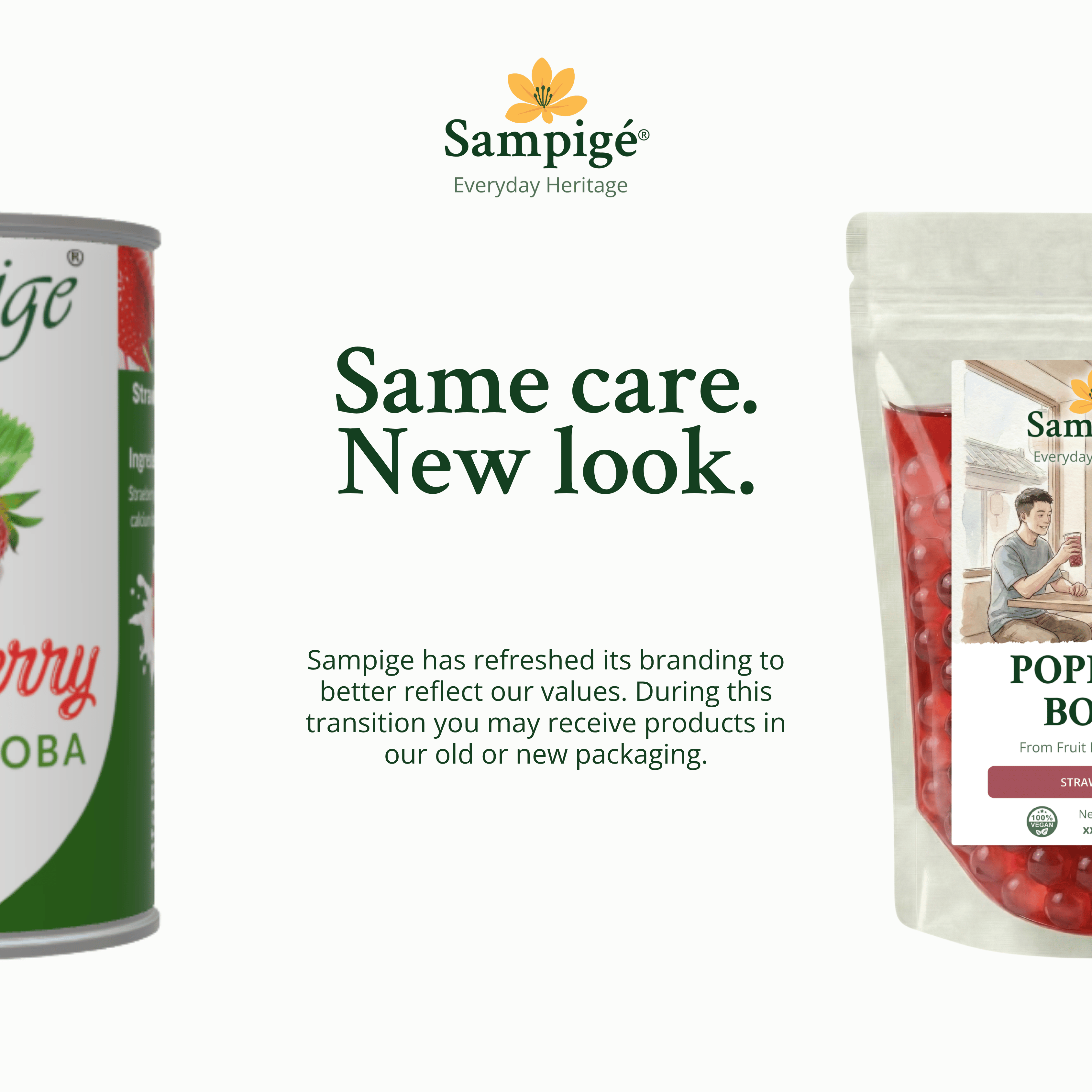 Sampige Popping Boba - Strawberry