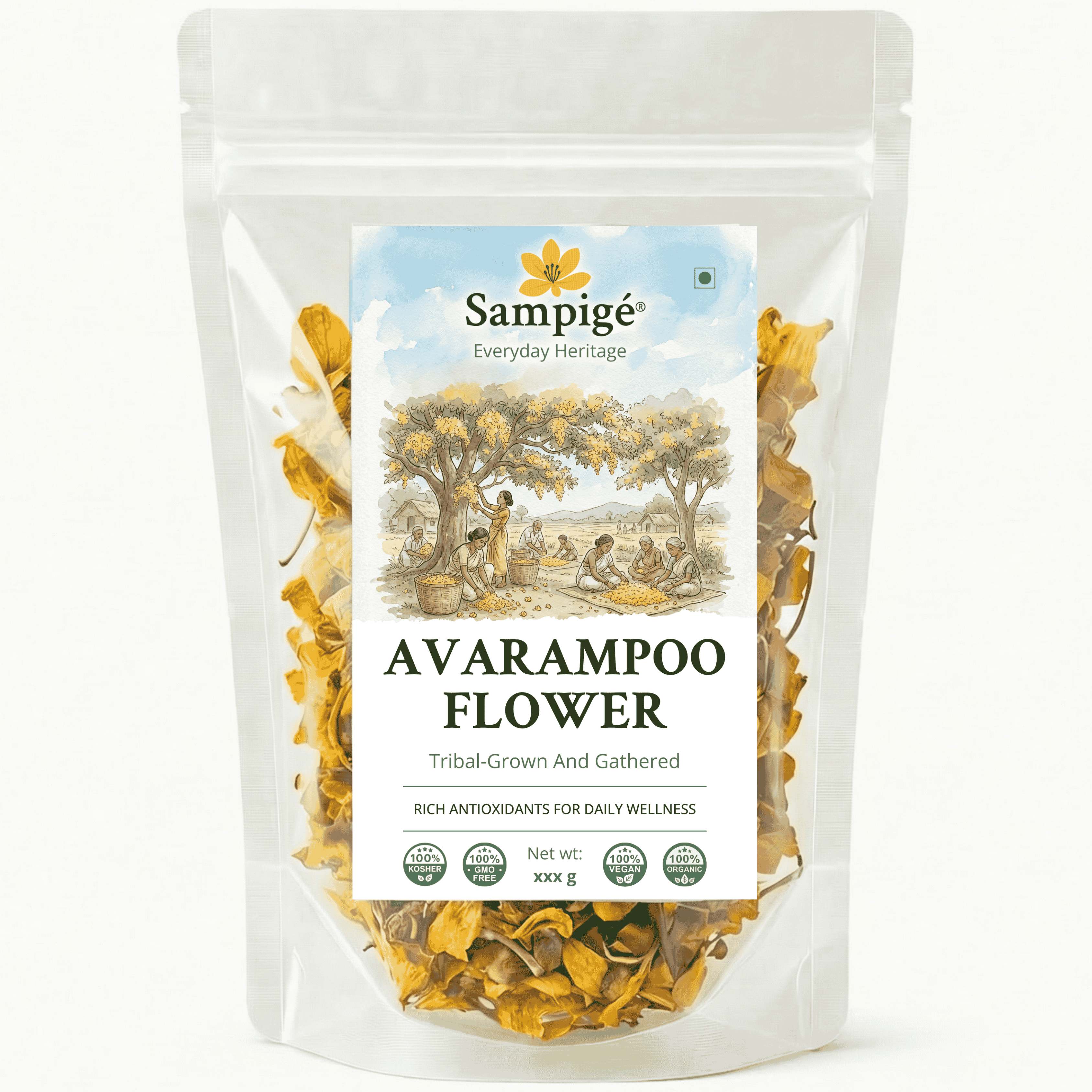 Sampige Avarampoo Flower  – Dried Avarampoo Flowers