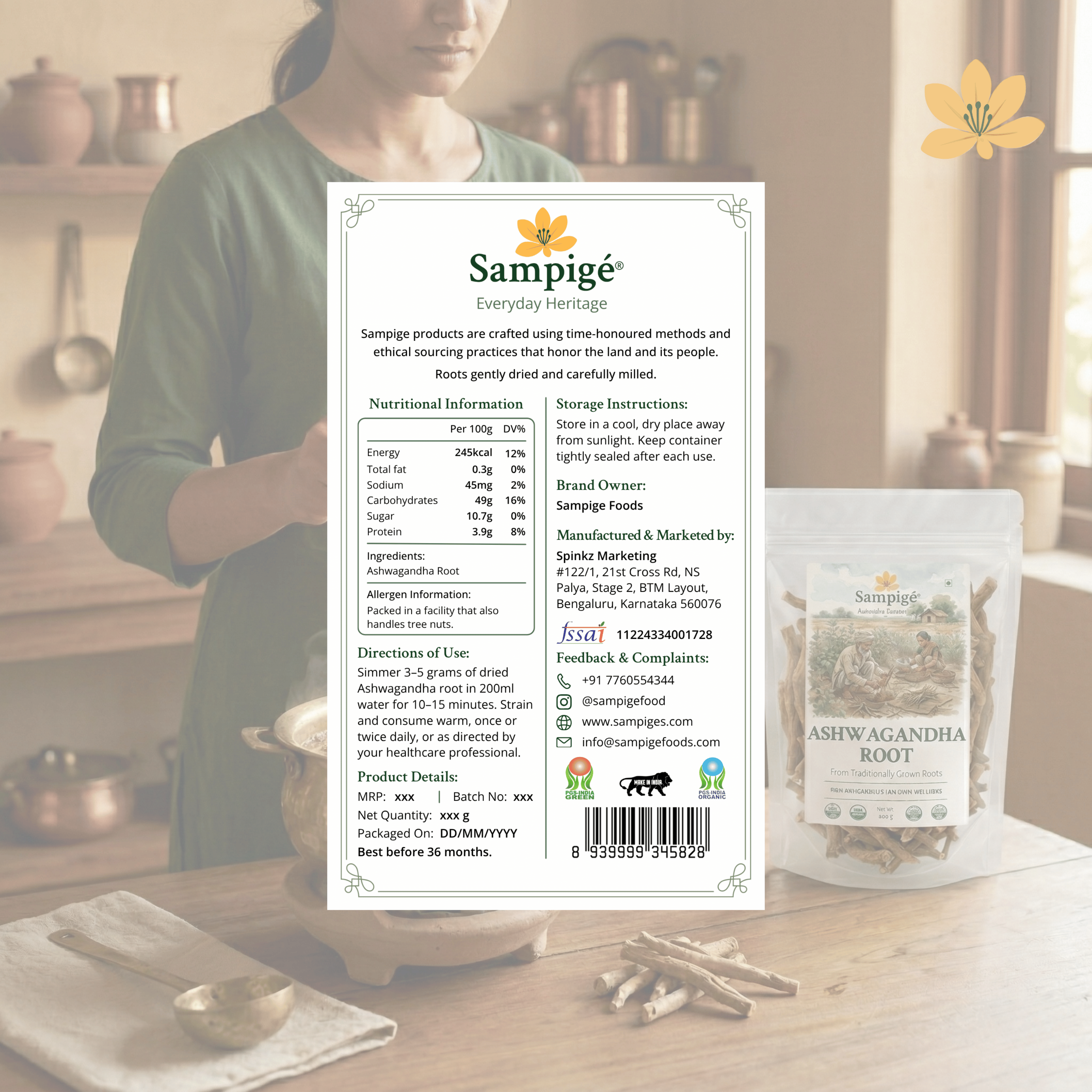 Sampige Ashwagandha Root