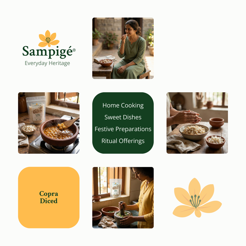 Sampige Diced Copra Cubes