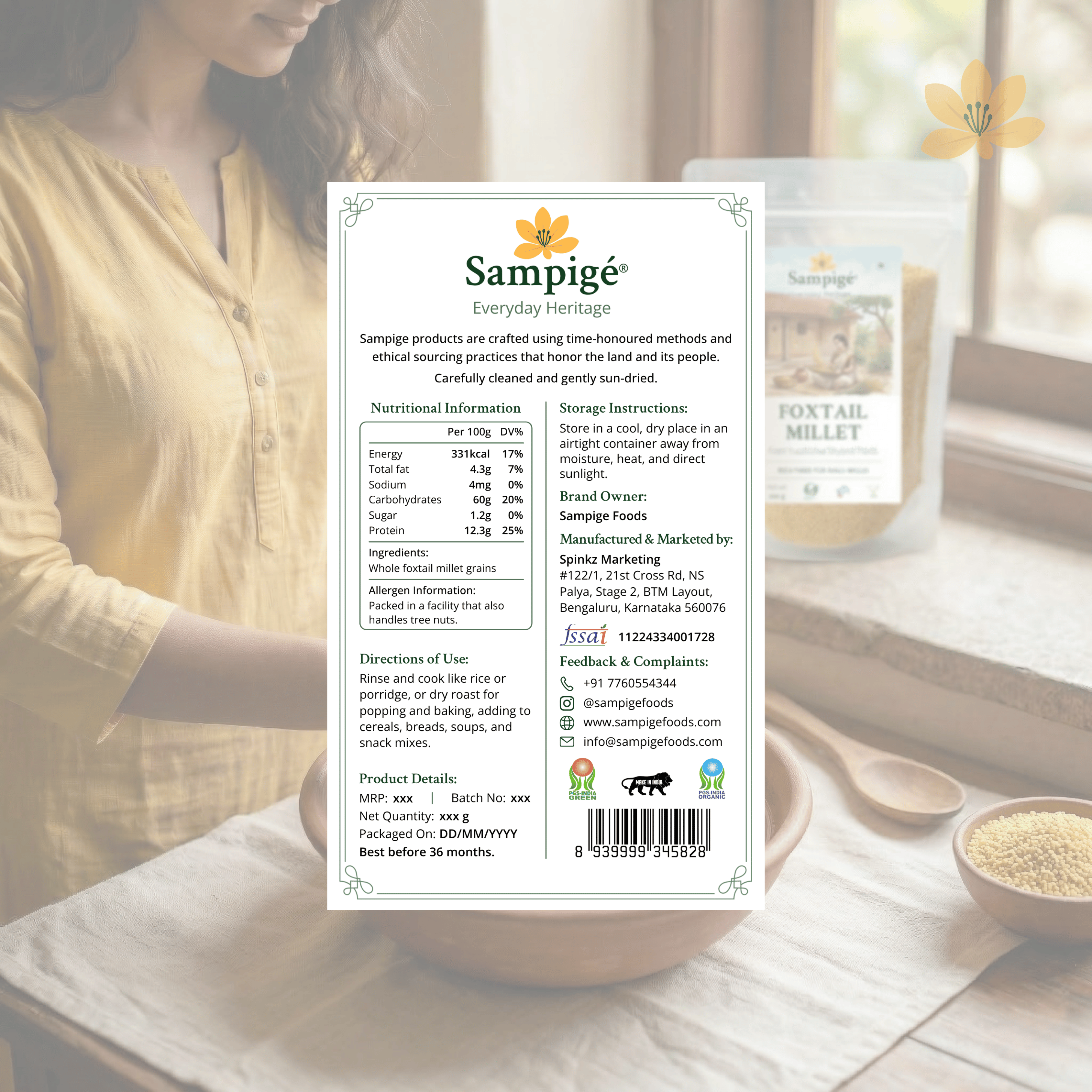 Sampige Foxtail Millet