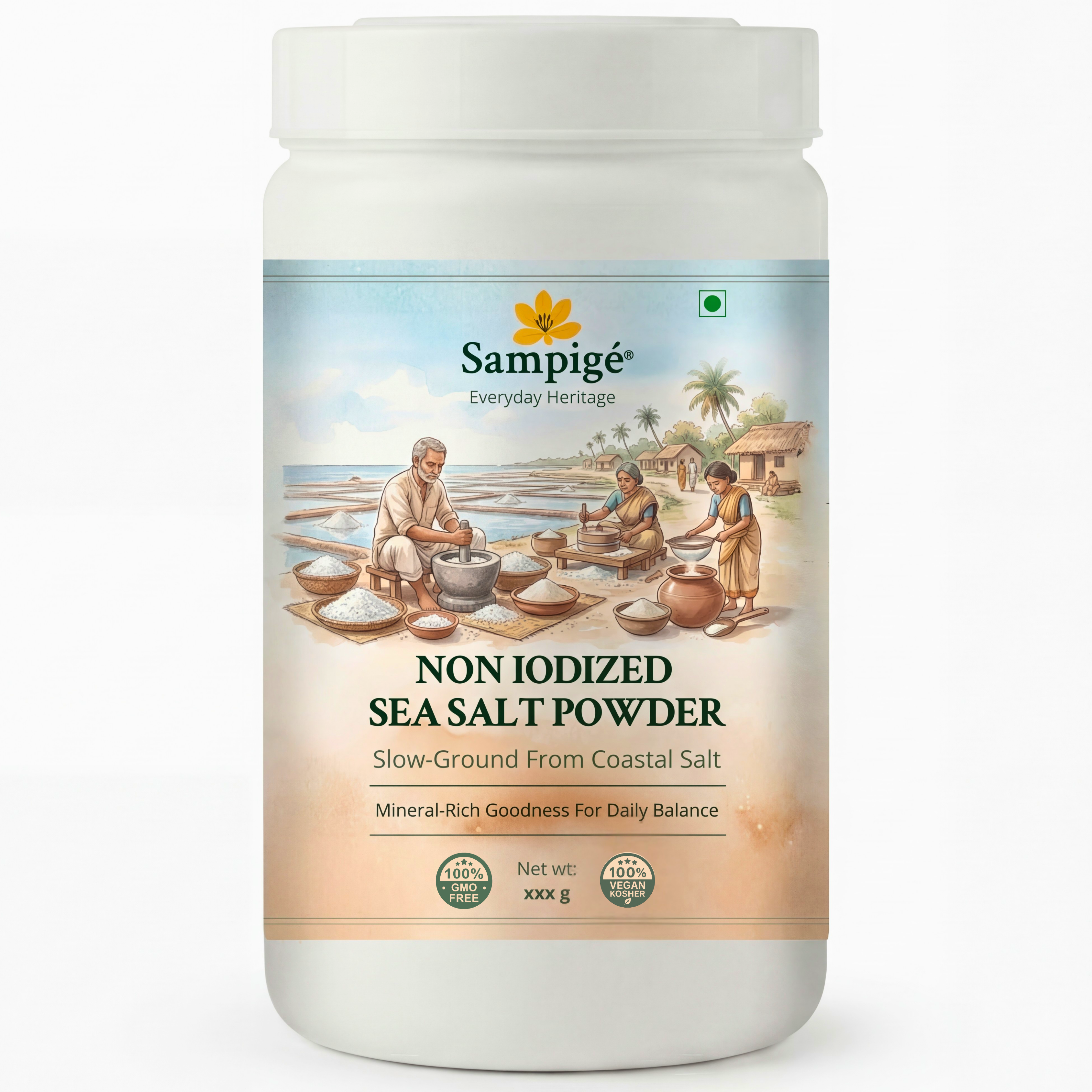 Sampige Non iodized Salt Sea Salt Powder