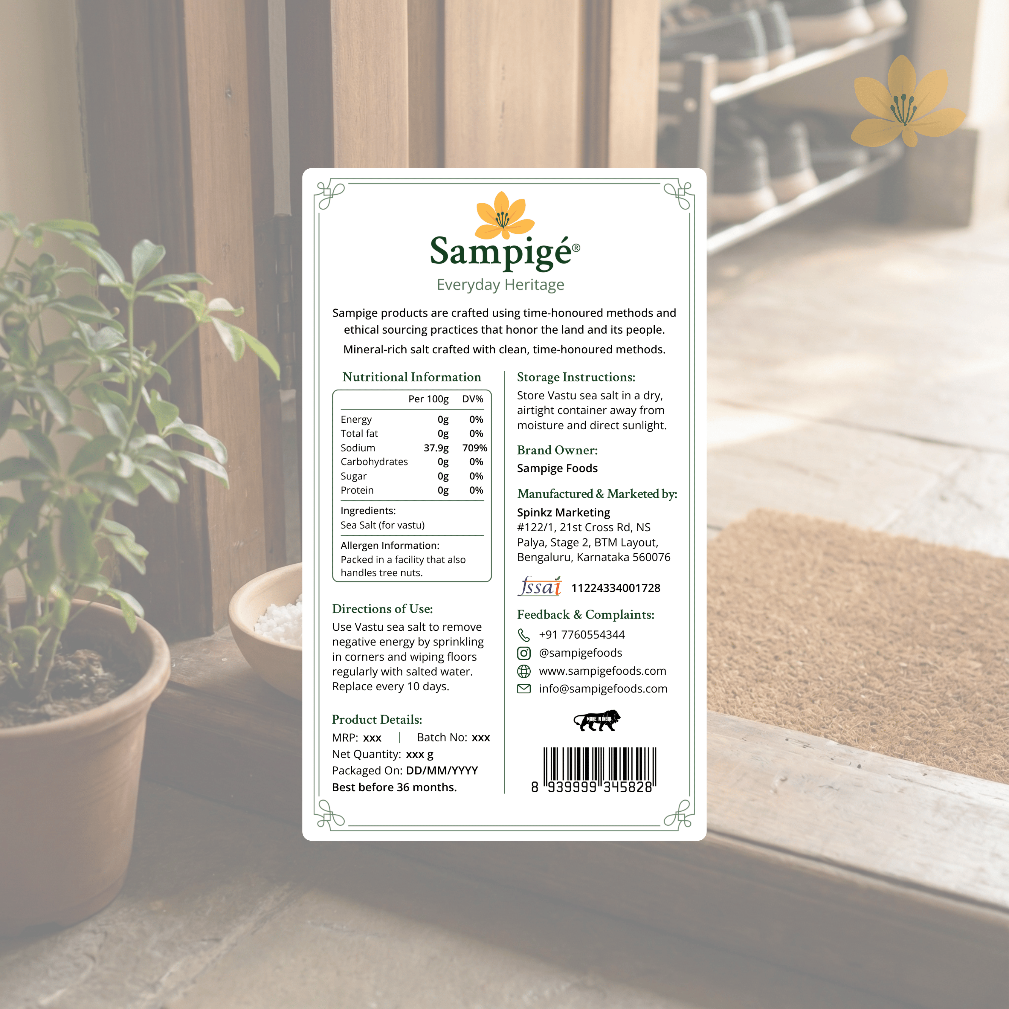 Sampige Vastu Salt