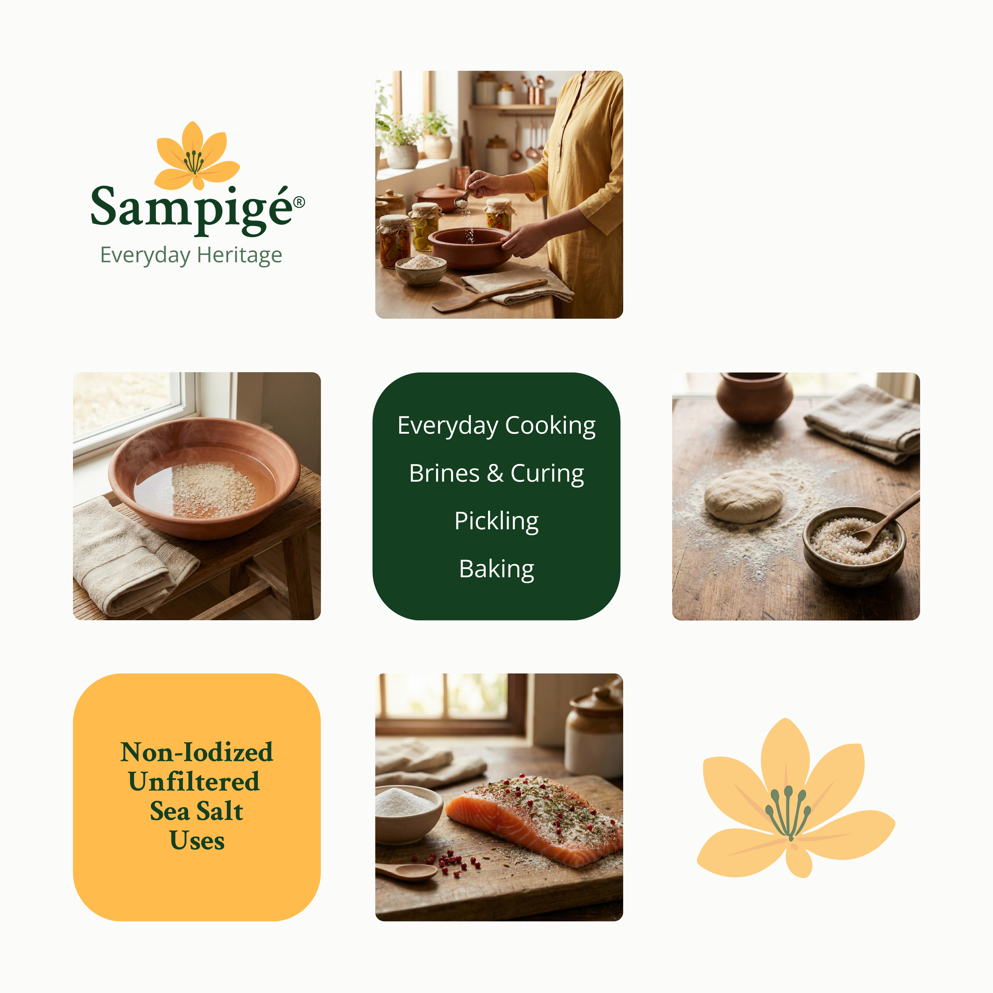 Sampige Non Iodised Premium Sea Salt