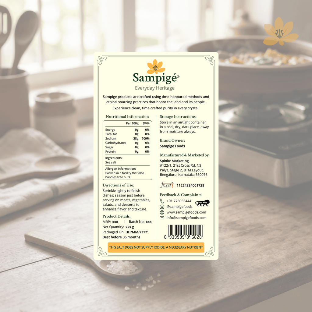 Sampige Non Iodised Unfiltered Sea Salt