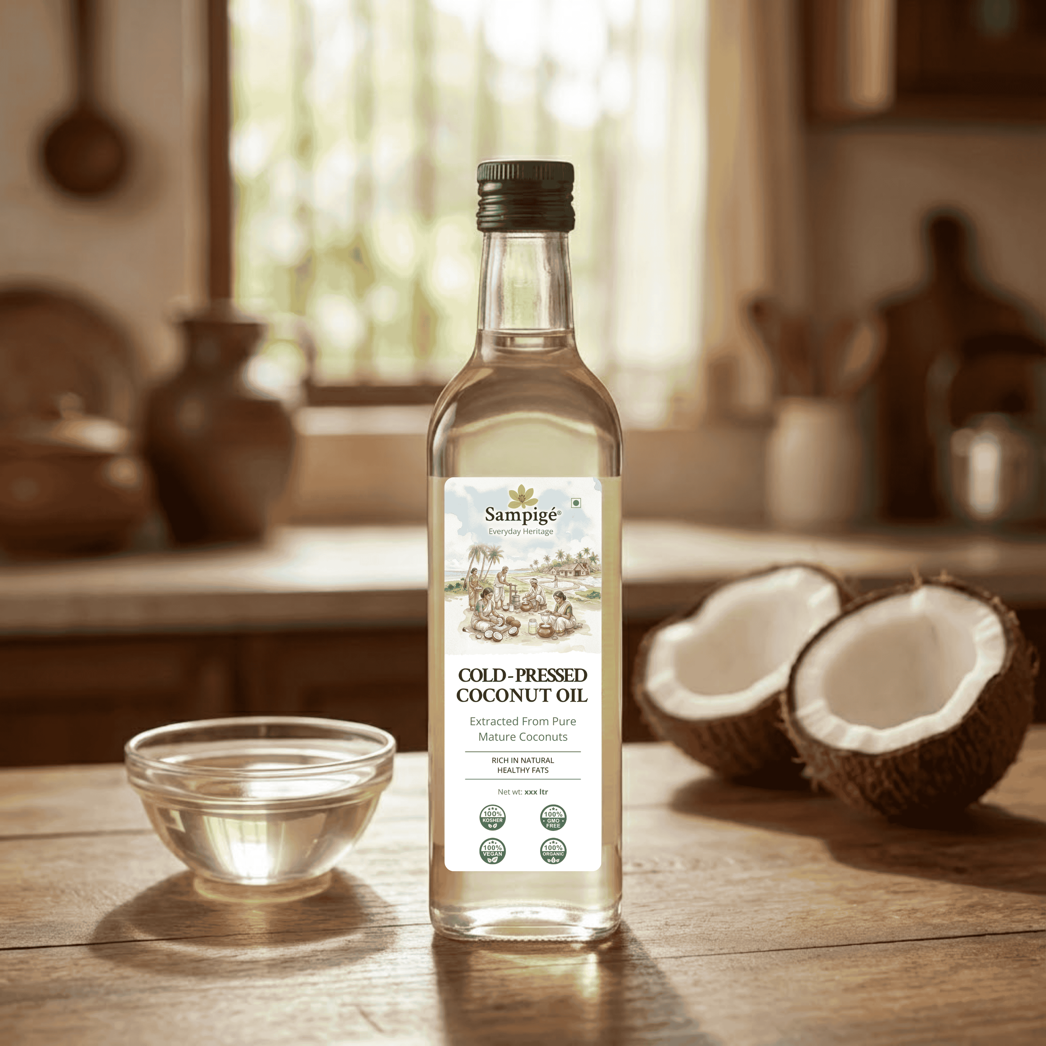 Sampige Cold Pressed Coconut Oil