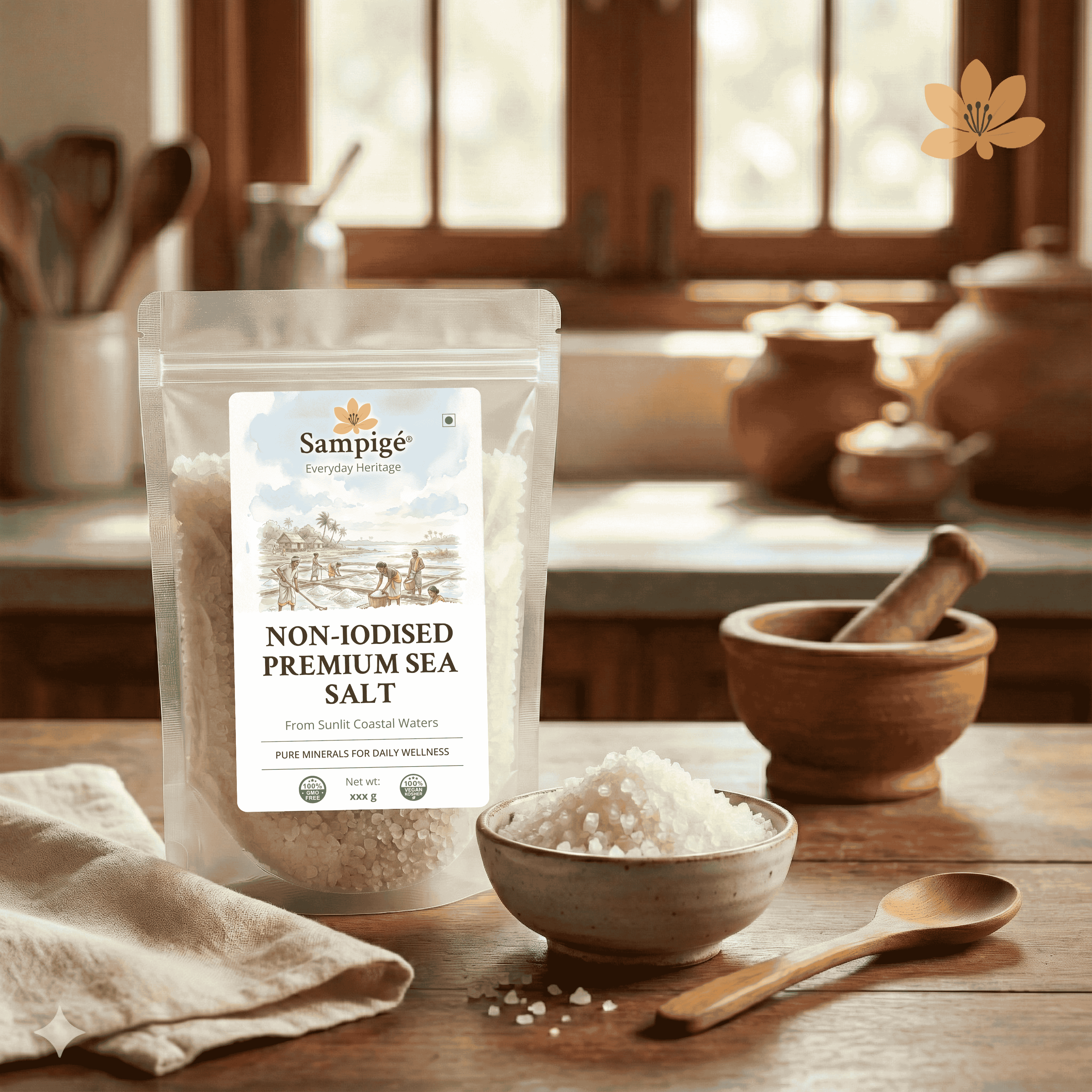 Sampige Non Iodised Premium Sea Salt
