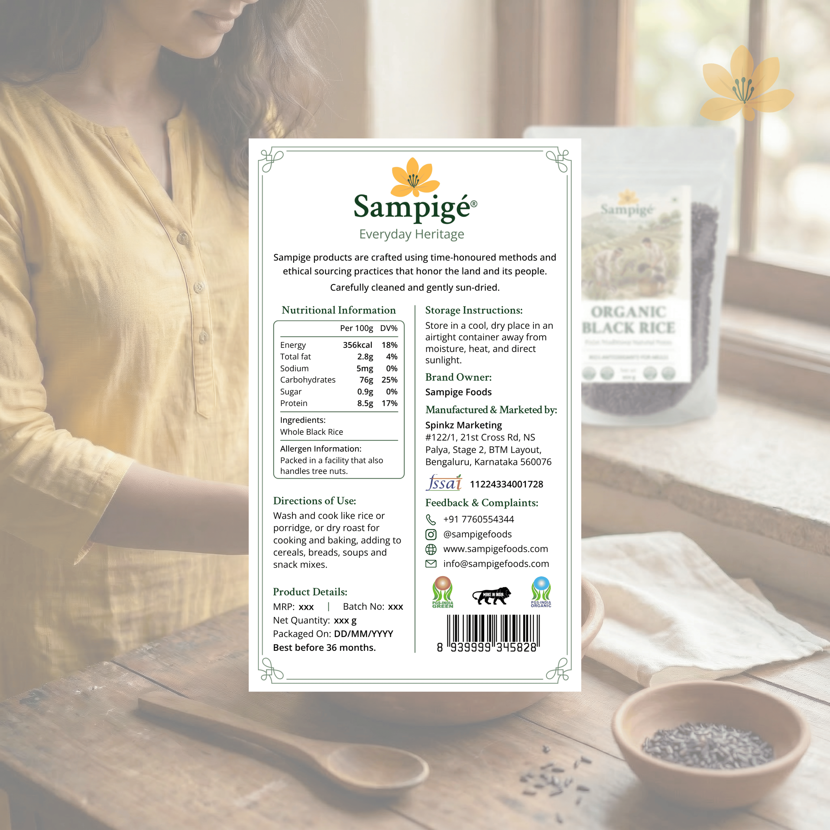 Sampige Organic Black Rice