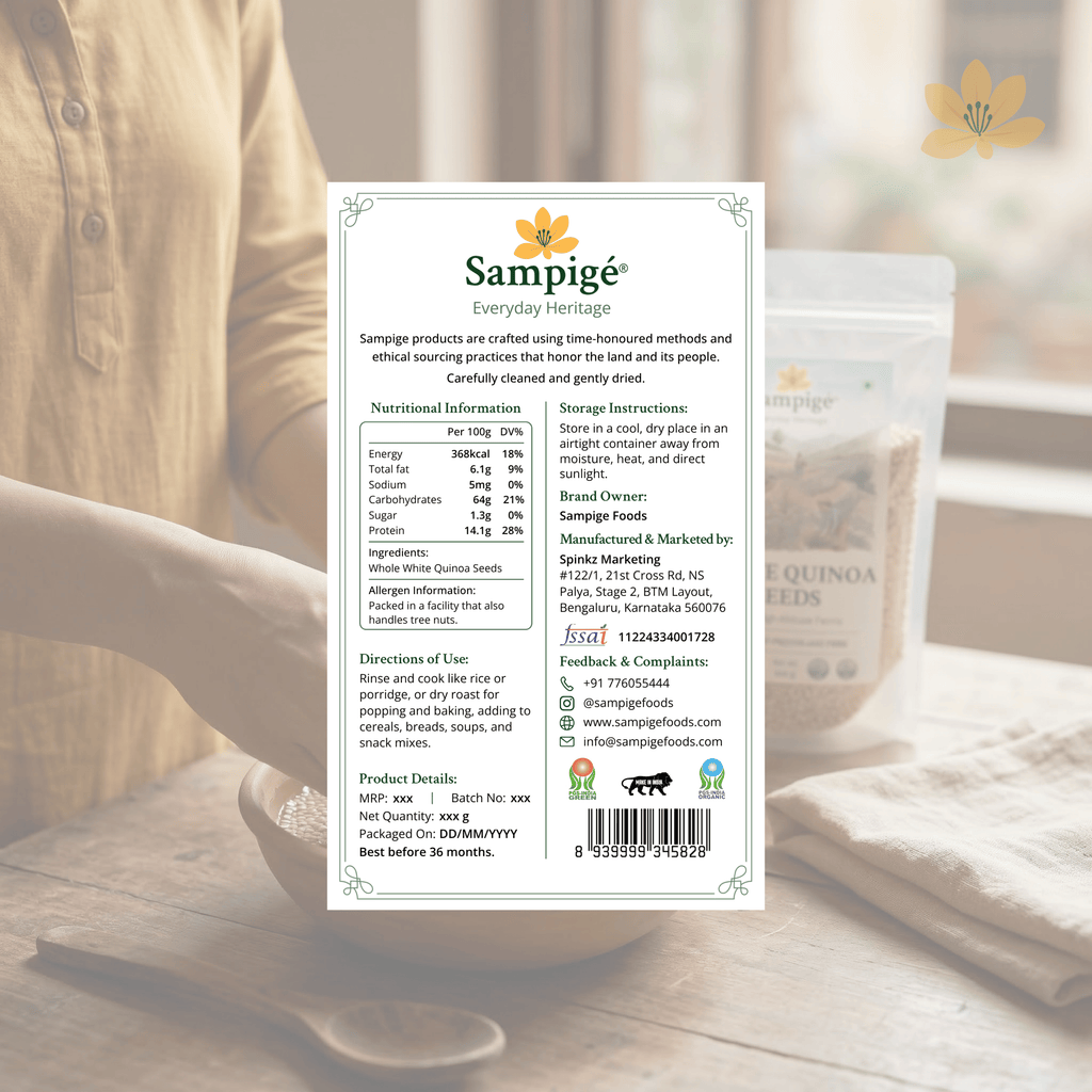 Sampige White Quinoa Seeds